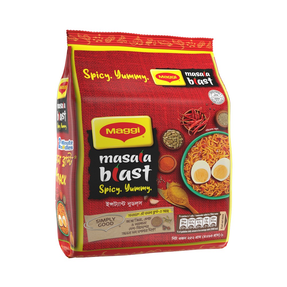 Maggi Noodles Masala Blast 4Px63G 252Gm
