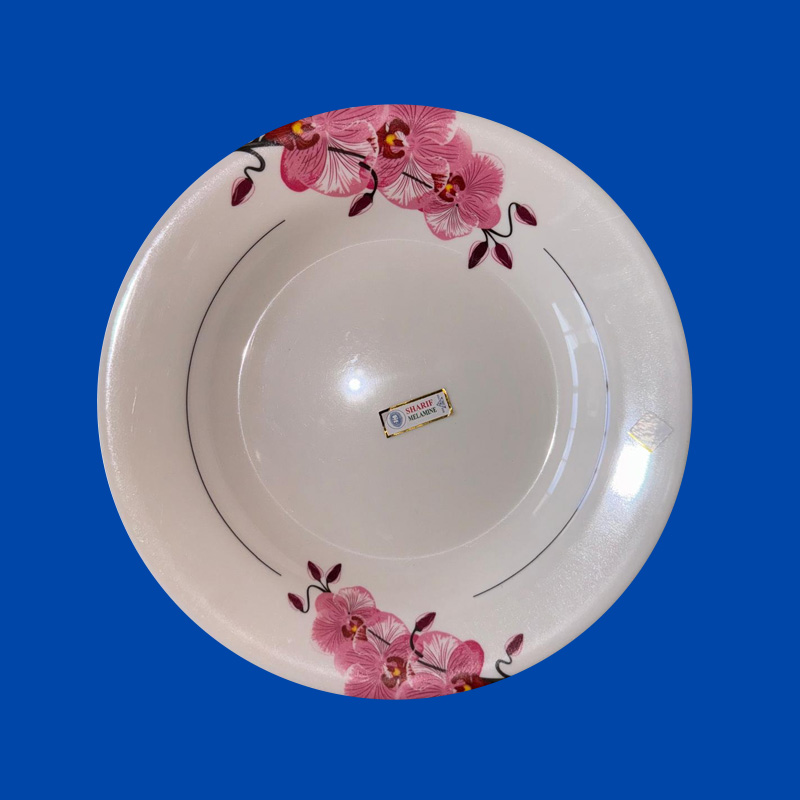 Melamine Plate (Orchid Design)