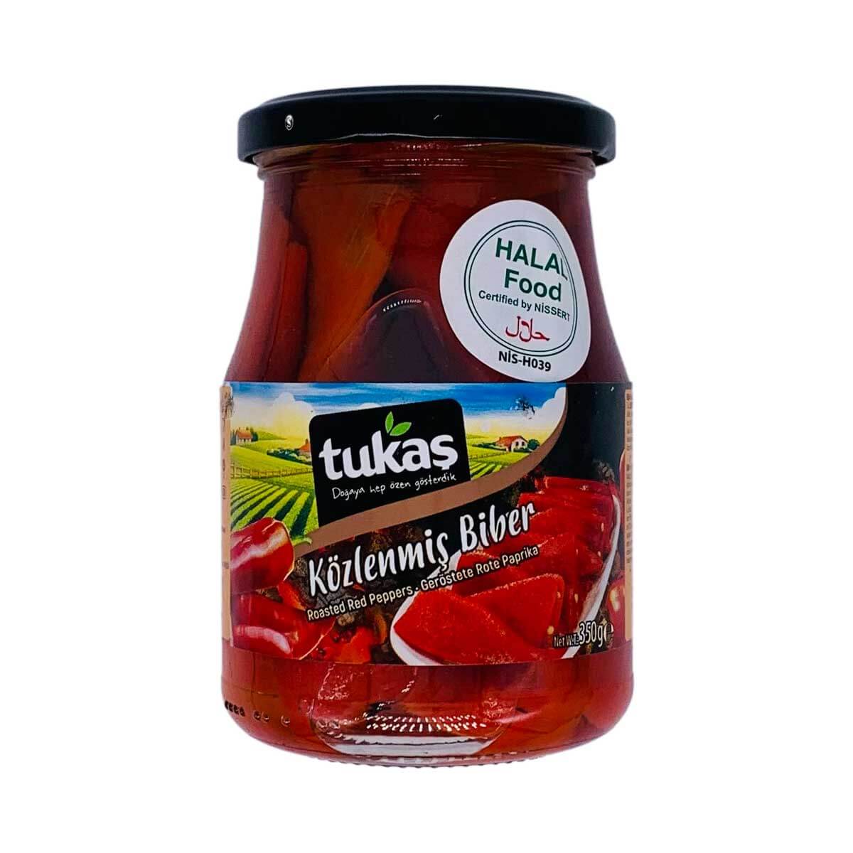 Roasted Red Peppers /Gerostete Rote Paprika (Tukas) 350gm