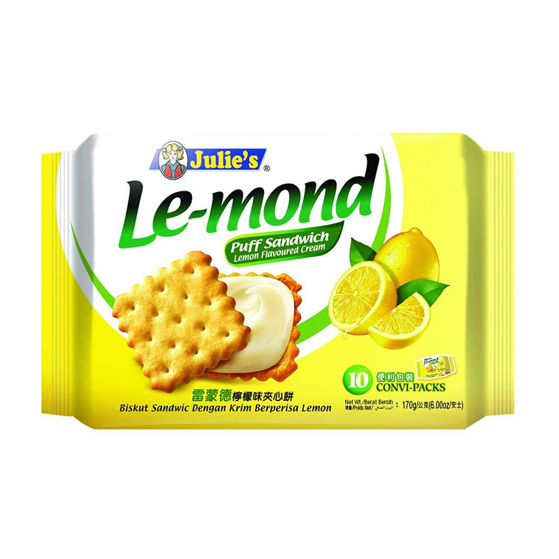 Biscuits / Puff Sandwich Lemon Flavored Cream (Le-Mond)