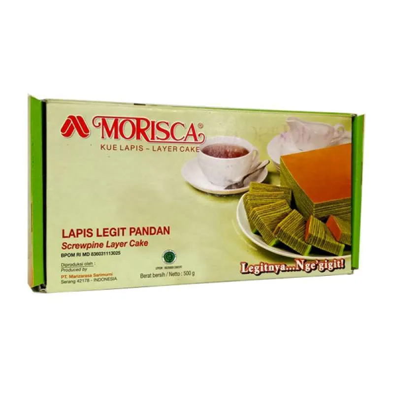 Layer Snack Screwpine / Kek Lapis Pandan (Morisca)