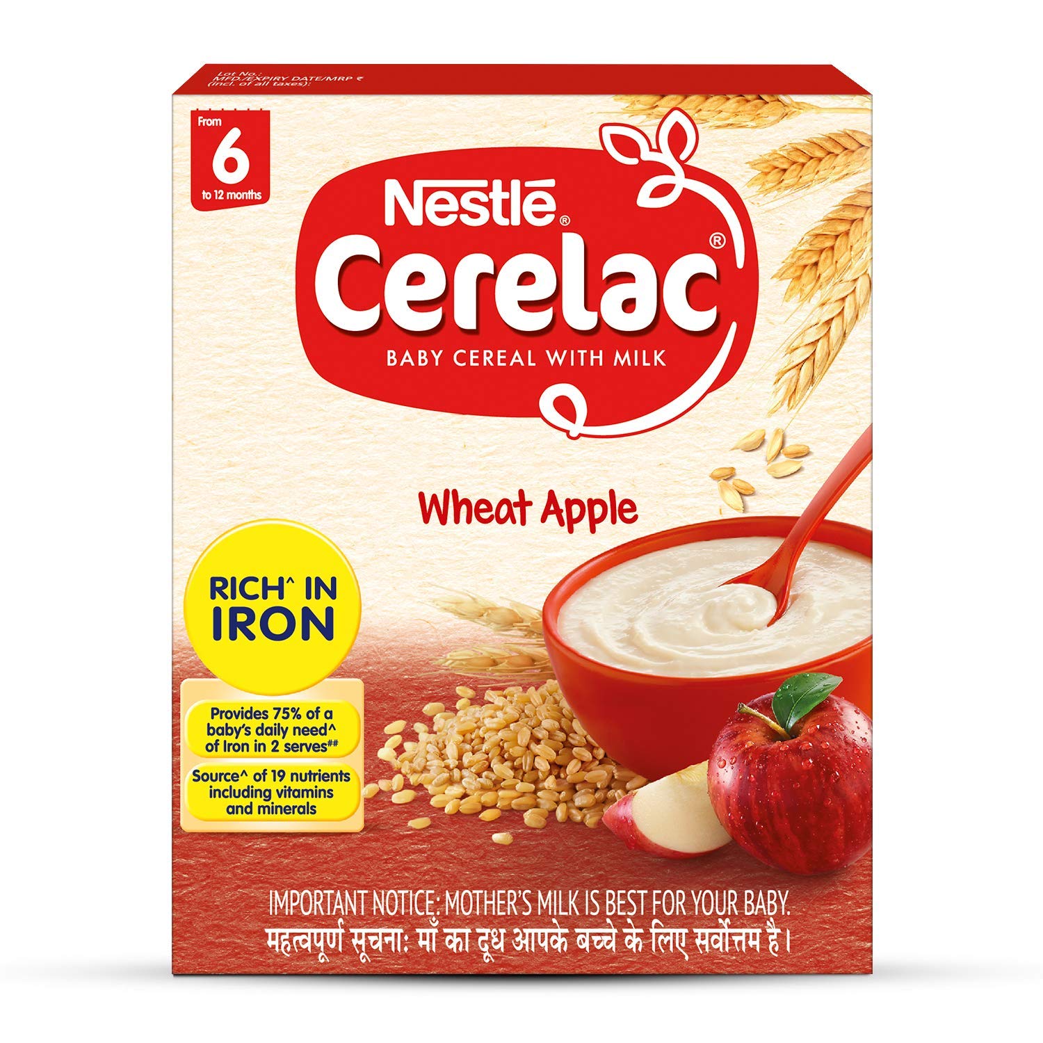 Cerelac (Wheat Apple) (6 to12 Months)