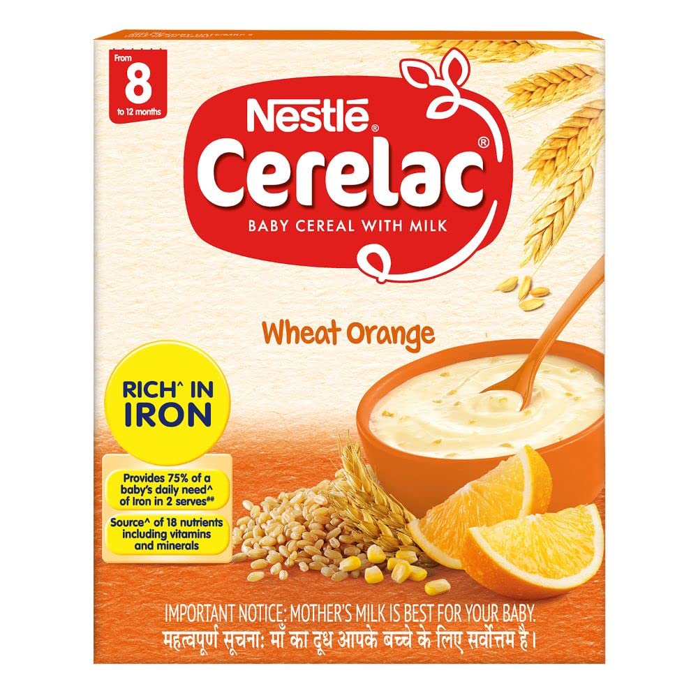 Cerelac (Wheat Orange)(8 to 12 Months)